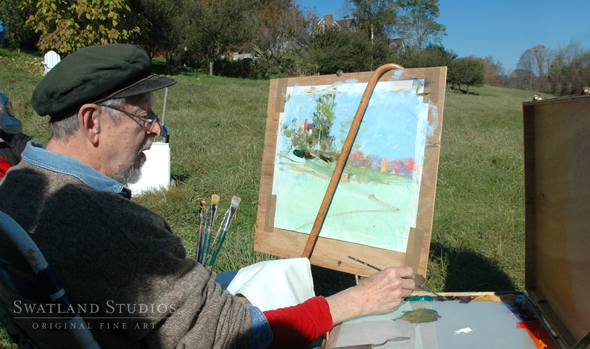 Richard at work in the field