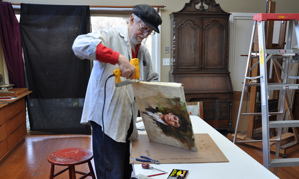 Richard at work in his studio